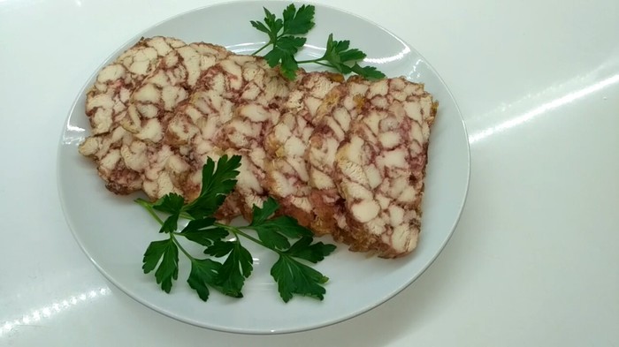 Куриное мясо "Мраморное"-праздничный рулет Кулинария, Длиннопост, Видео рецепт, Курица, Праздничный стол, Видео