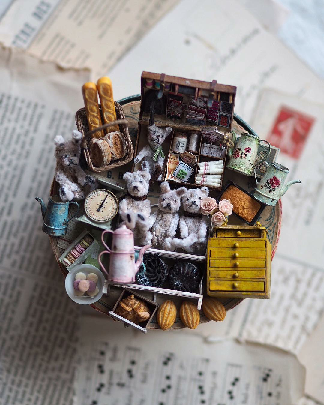 Мир винтажной миниатюры японской художницы Kiyomi мастерство,миниатюра,творчество