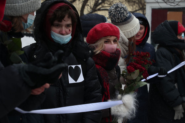 В Москве и Петербурге активисты выстроились в цепи солидарности власть,общество,протесты,россияне