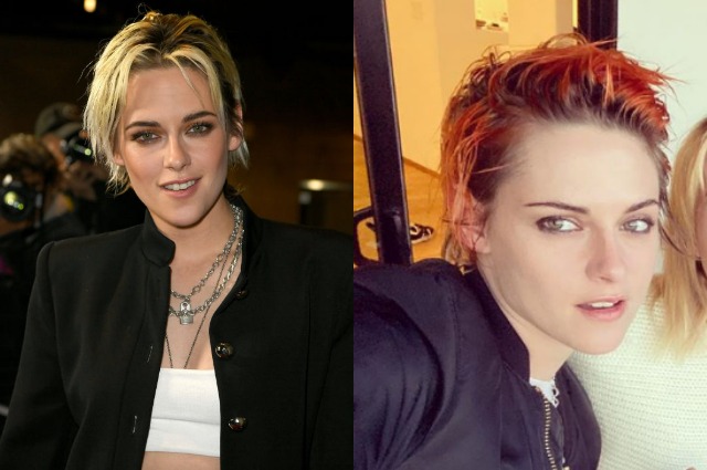 Кристен Стюарт покрасила волосы в оранжевый цвет