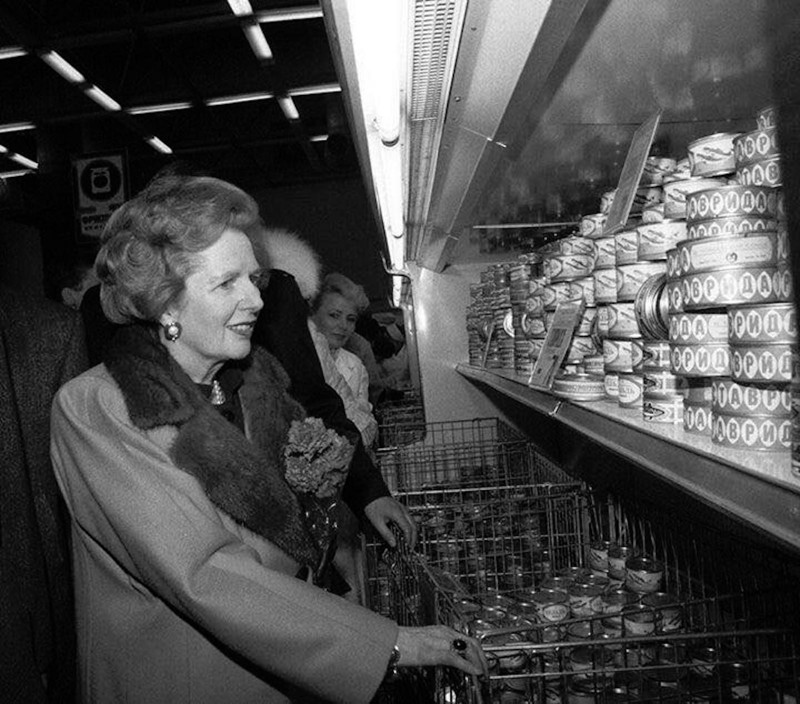 Маргарет Тэтчер в магазине «Диета» в Крылатском, Москва, 1987 год. звезды, история, фото