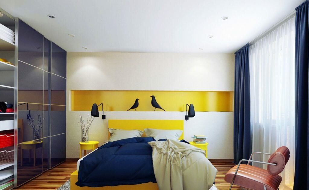 Солнечное настроение утром и вечером. Желтый цвет в спальне - 25 примеров отличных сочетаний более, желтого, цвета, которые, гораздо, можете, желтый, может, выглядят, спальни, сочетание, спальне, стены, оставаться, начать, белого, интерьера, яркие, которая, желтых