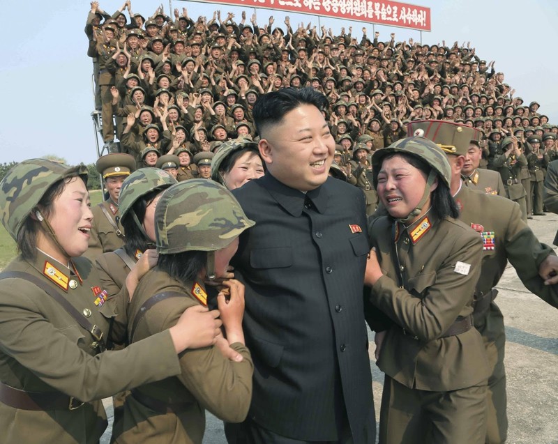 Женщины военные всегда рады встрече с Ким Чен Ын армия, женщины, северная корея