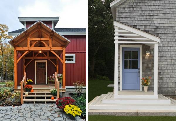 Деревянное крыльцо к дому - варианты и фото