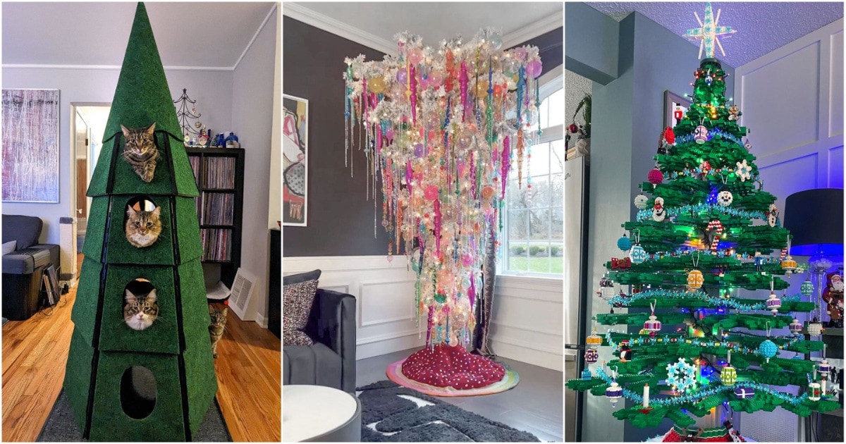 Оригинальные и креативные идеи оформления новогодних елок, и не только елок идеи для дома,интерьер и дизайн
