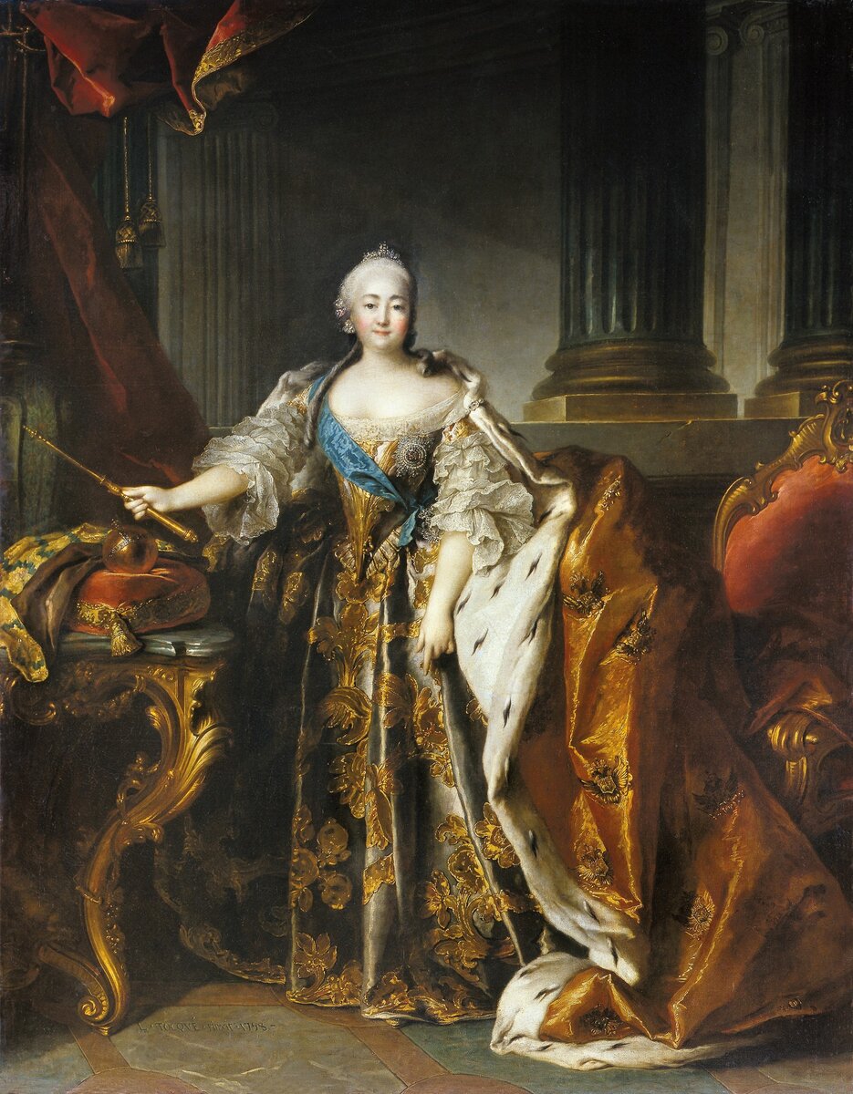 Елизавета Петровна, портрет 1760 года