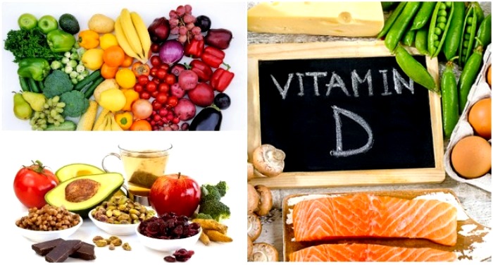 Больше овощей, фруктов и продуктов с витаминами и минералами. /Фото: toitumine.ee, poradnuk.com, debat.me