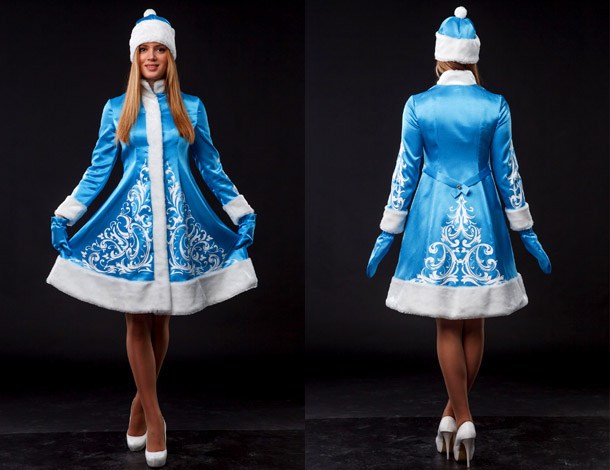 Костюм Снегурочки своими руками на Новый год 2018