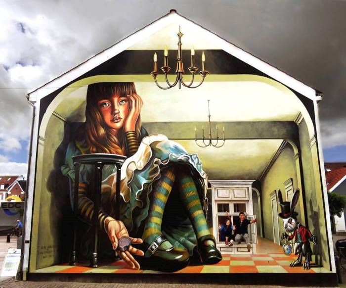 Трёхмерные граффити о современном обществе: Уличные рисунки, мимо которых точно не пройдёшь арт