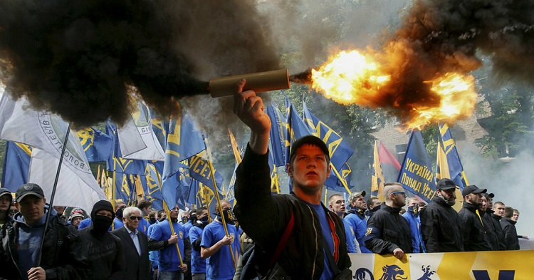 В центре Киева прошел марш националистов