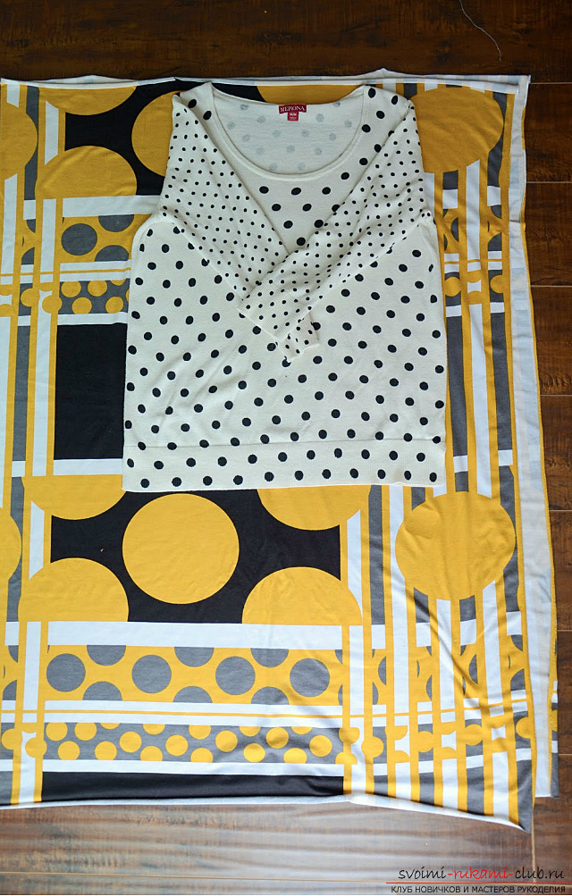 шьём прямое летнее платье без выкройки своими руками. Фото №5