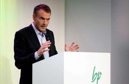 BP's new Chief Executive Bernard Looney gives a speech in central London, Britain February 12, 2020. REUTERS/Toby Melville