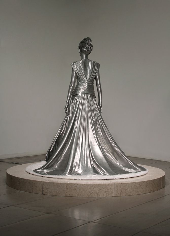 скульптура, алюминий, проволока