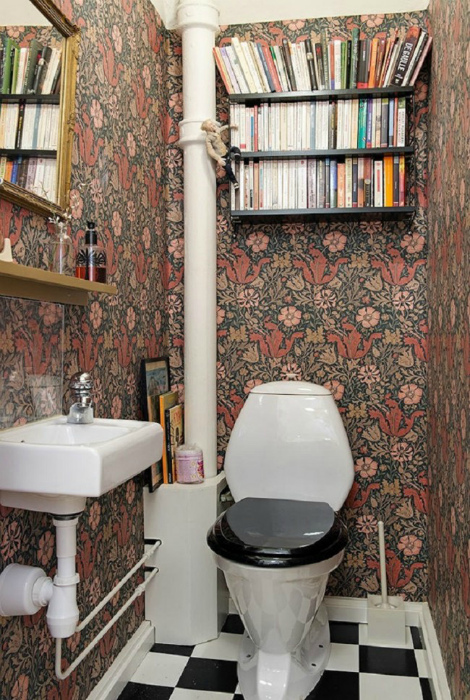 15 нетривиальных идей для дизайна туалета без скучной плитки и пластика стены, санузла, этого, туалета, дизайн, интерьер, создать, пространства, выглядит, стенах, увидеть, пример, стильТуалет, стиле, туалете, санузел, стоит, именно, декоративных, часть