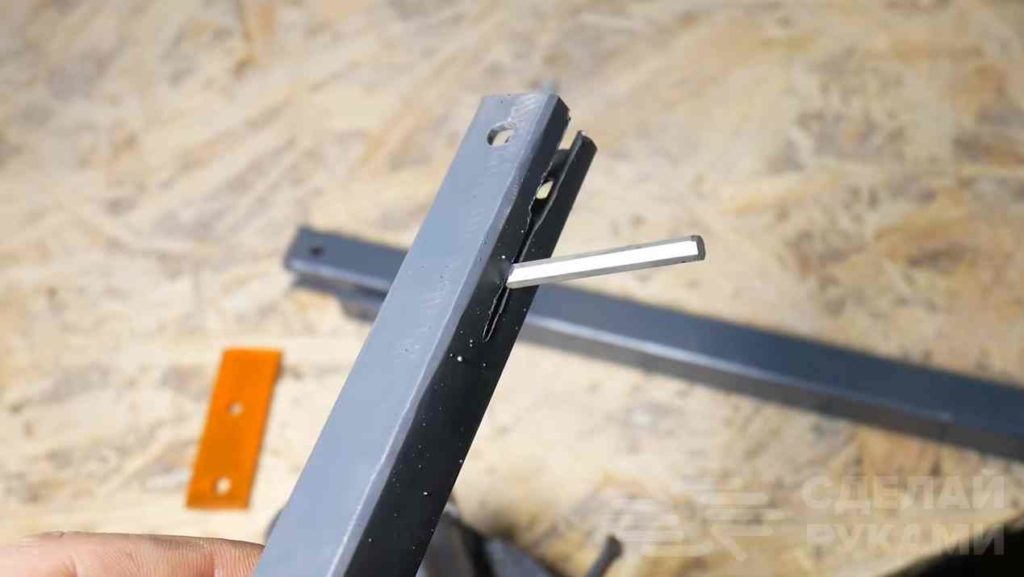 Простой самодельный пробойник из профильной трубы самоделкин