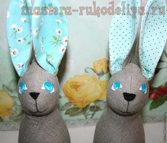 Мастер-класс по шитью игрушек: Мятные кролики