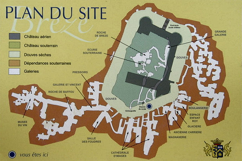 План-схема замка Брезе