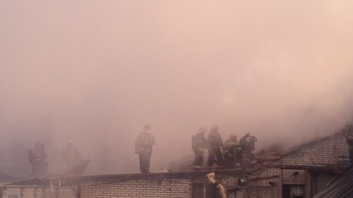 ФАН публикует кадры с места пожара в историческом здании в центре Москвы