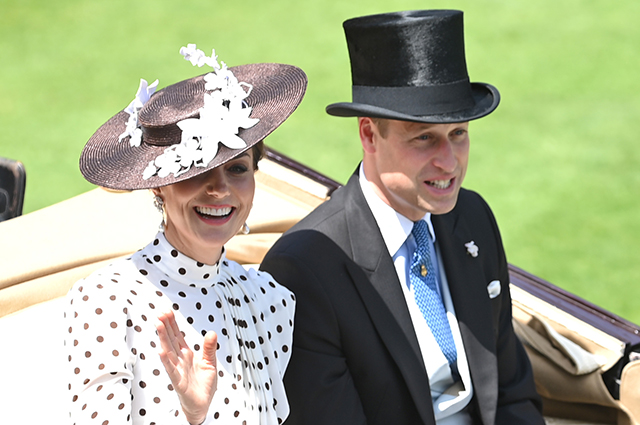 Кейт Миддлтон и принц Уильям посетили скачки Royal Ascot