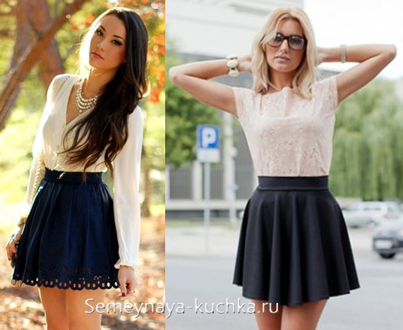 юбка в офис мини