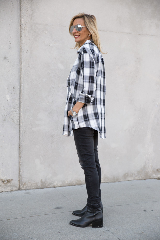 Plaid Shirt For women is a great 2017 fall on trend piece