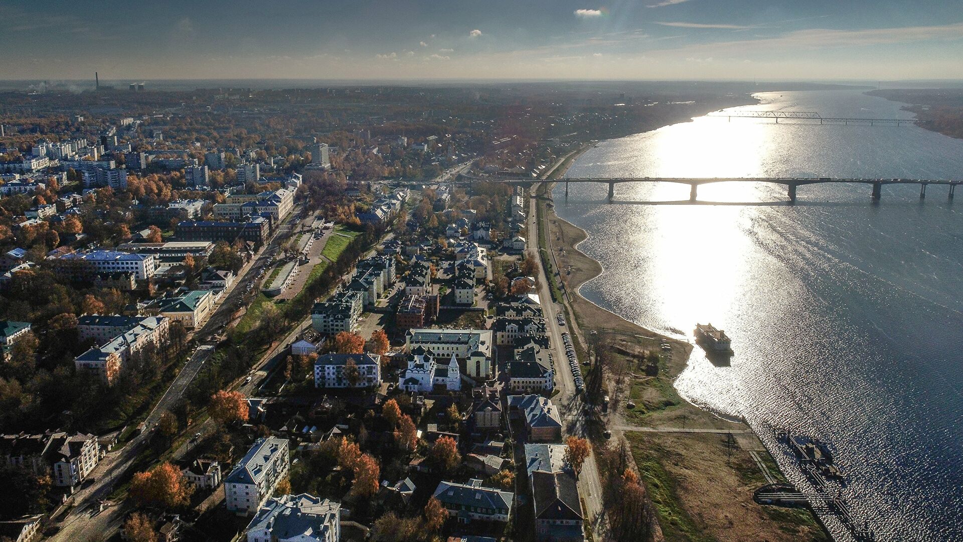 Река Волга в Костроме - РИА Новости, 1920, 01.11.2021
