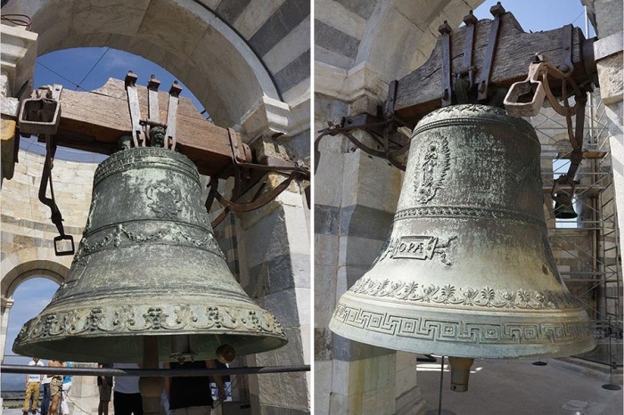 Каждый из 7 колоколов на Пизанской башне настроен на свои ноты, создавая удивительный звук (Италия). | Фото: metalspace.ru.