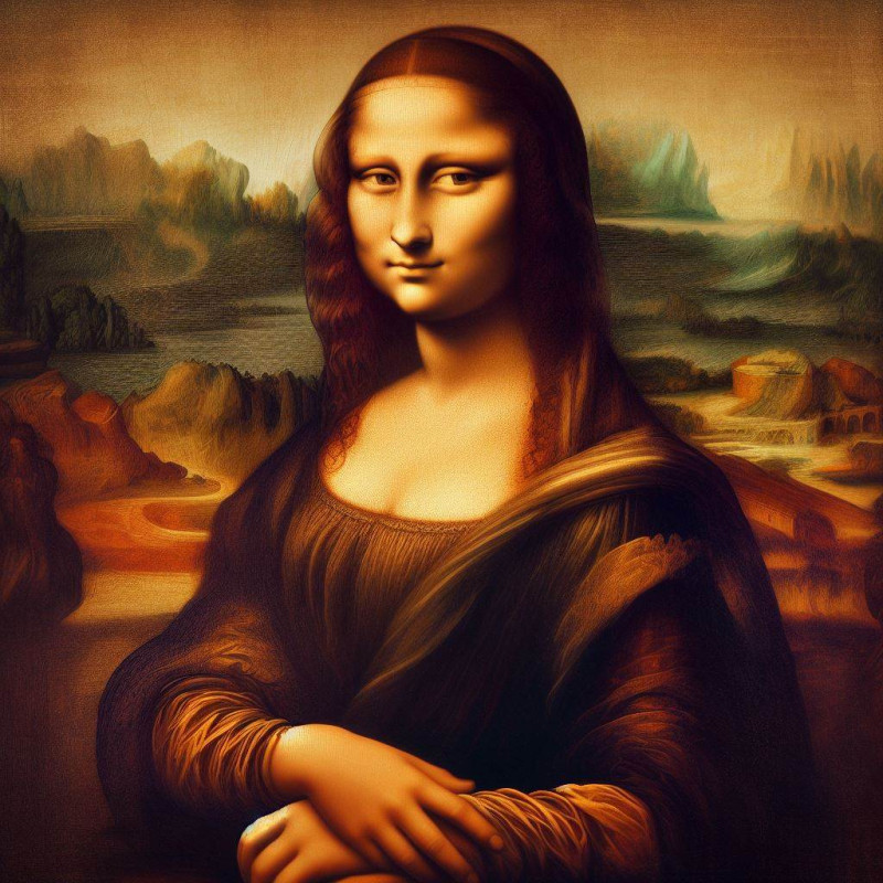  "Мона Лиза" Леонардо да Винчи как видит AI