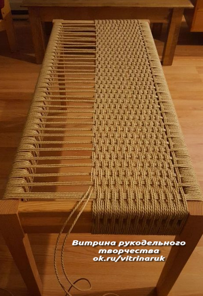 Интересная задумка для обновления дачной мебели своими руками