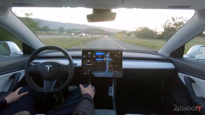 Опубликовано видео реальной поездки Tesla на новейшем автопилоте FSDbeta v9 Pure Vision