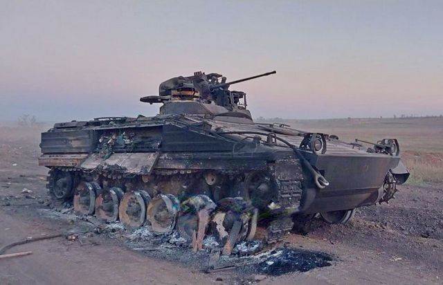 Германские "гробы" – подбитые БМП Marder 1А3 буквально плавятся на Украине оружие
