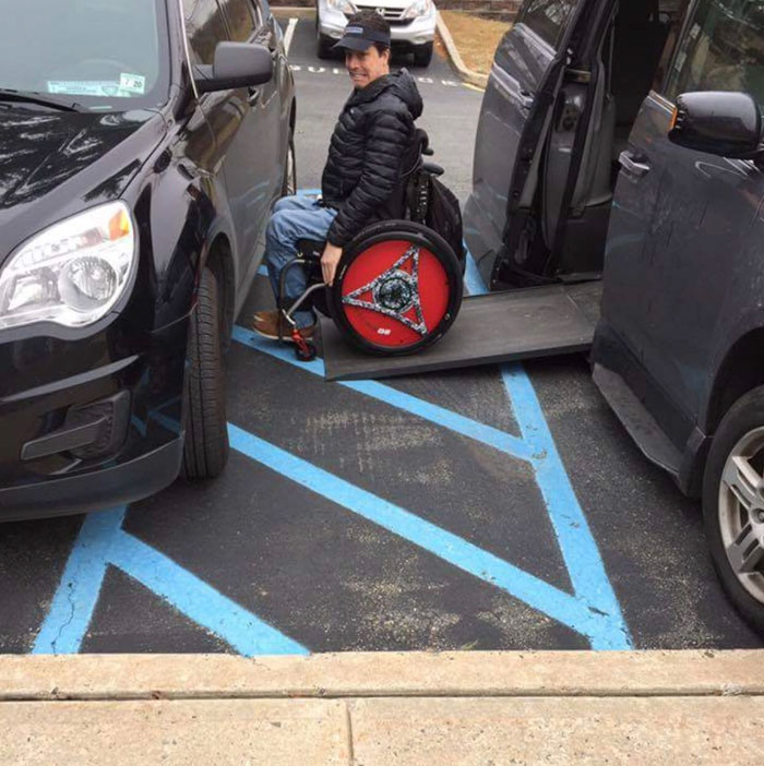 Please Don't Park Like An Ass In The Handicap Area. It Has Extra Room For A Reason