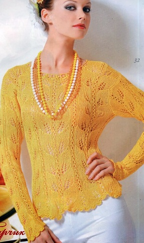 Вязаная блузка