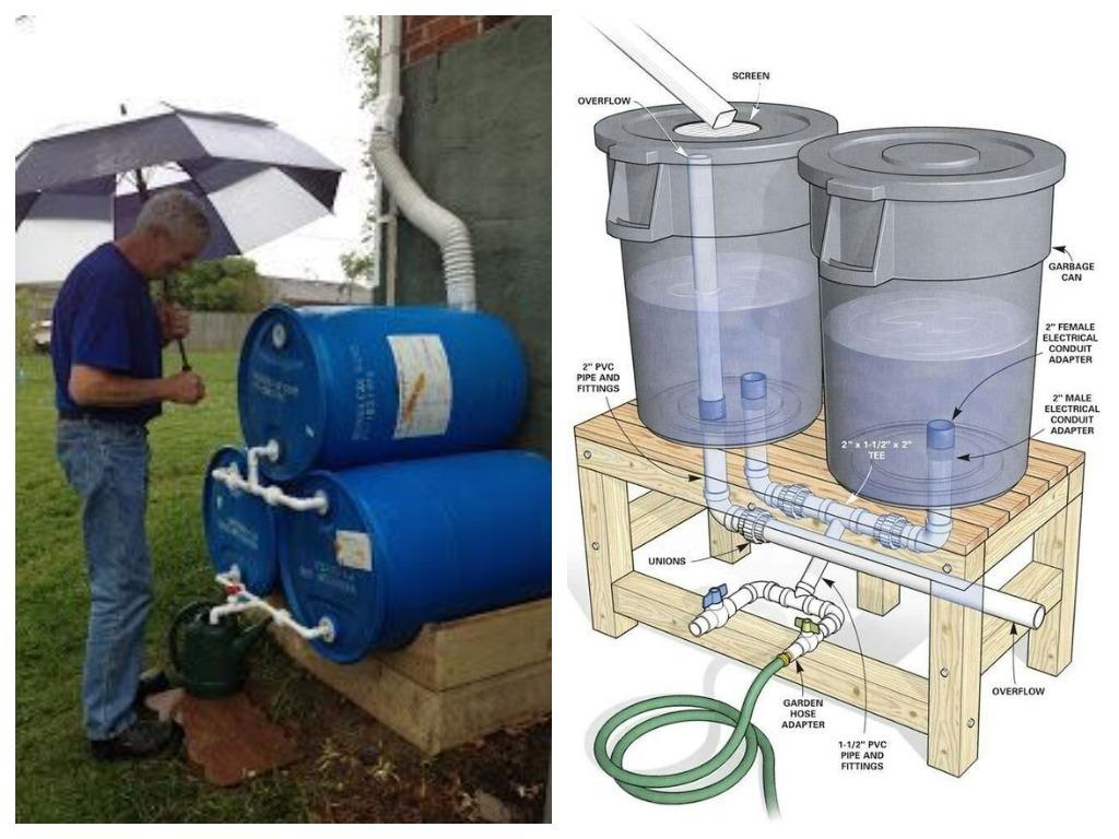 Сбор дождевой воды на даче: устройства, которые можно сделать своими руками дача,дождевая вода,полезные советы,сад и огород