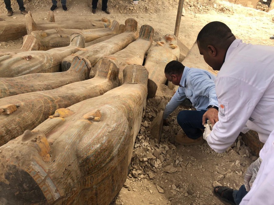 Тайник с мумиями: археологическая сенсация в Египте история,интересное,былые времена