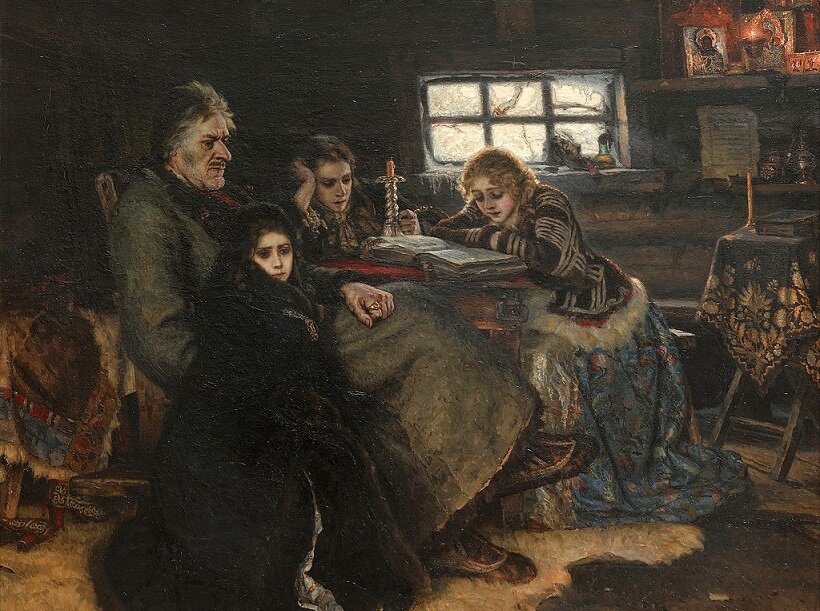 "Меншиков в Берёзове". Картина В. Сурикова, 1883 г