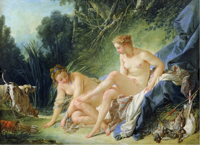 Диана после купания. Автор: Francois Boucher.