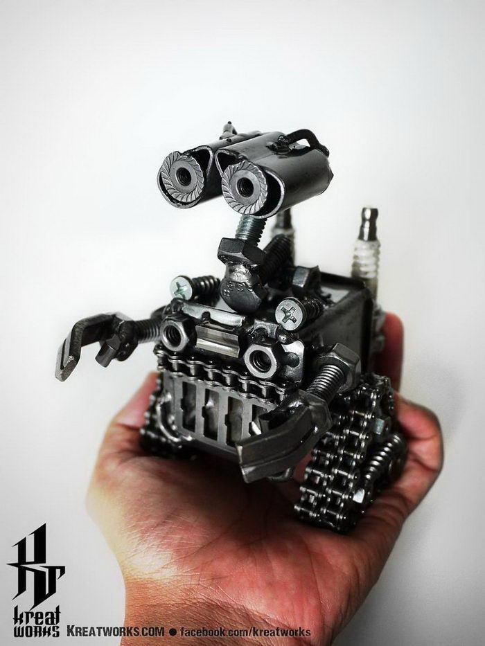 Роботы из металлического мусора: Невероятное мастерство! 