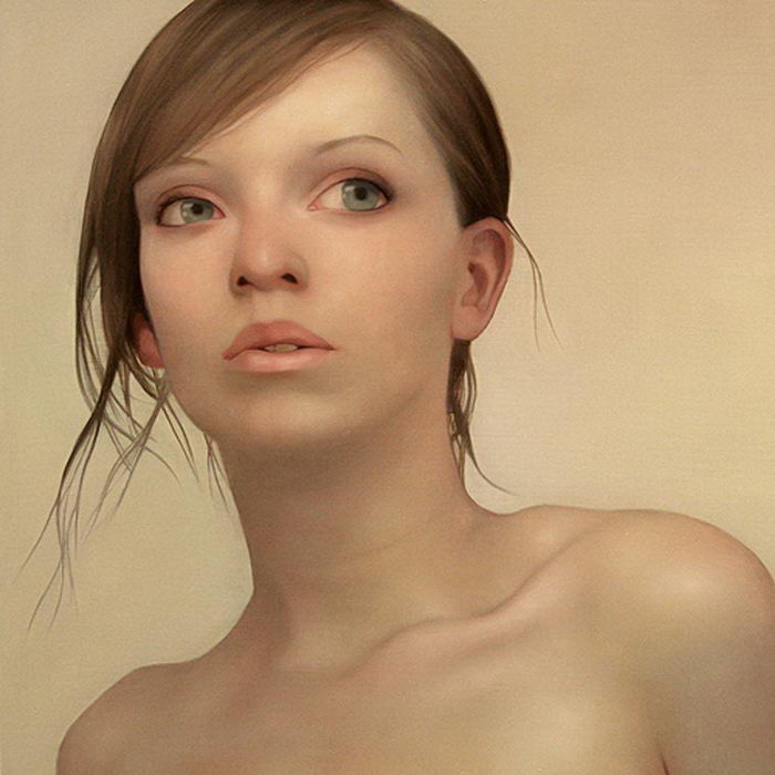 Для своих работ художник выбирает нестандартных красавиц 
