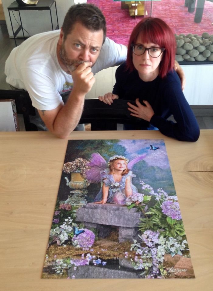 Nick-offerman-megan-mullally-puzzles