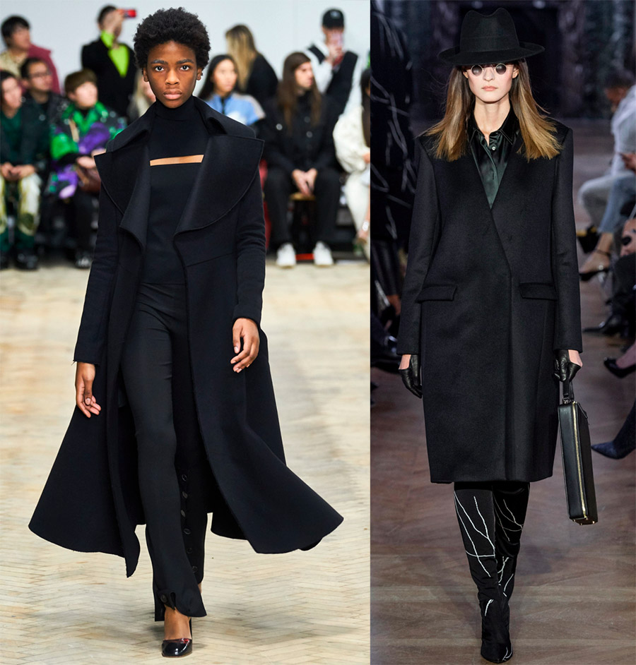 Черные женские пальто на осень и зиму Черные женские пальто на осень и зиму мода и красота,модные образы,модные тенденции,одежда и аксессуары