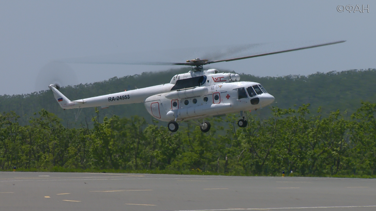 «Воздушная скорая» совершила первый полет на новом вертолете в Приморье 