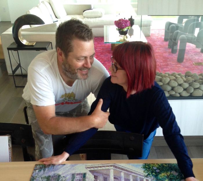 Nick-offerman-megan-mullally-puzzles