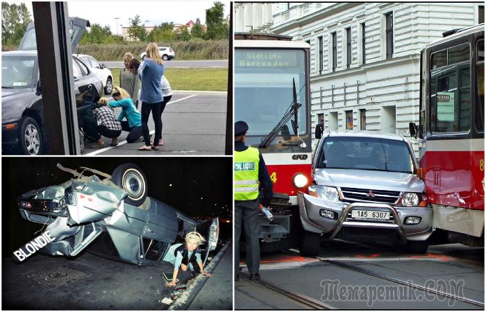 17 девушек, чьи отношения с автомобилями явно не заладились 