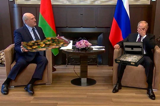 Встреча Владимира Путина и Александра Лукашенко в Сочи: лучшие мемы Беларуси, экономические, Лукашенко, который, своего, шуток, Путина, время, президентов, высмеяли, интернетюзеры, своем, лидера, большинстве, которых, мемов, число, Вчера, появилось, большое