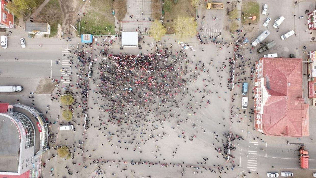 Митинги в Архангельске собрали в разы меньше участников после заявления Путина