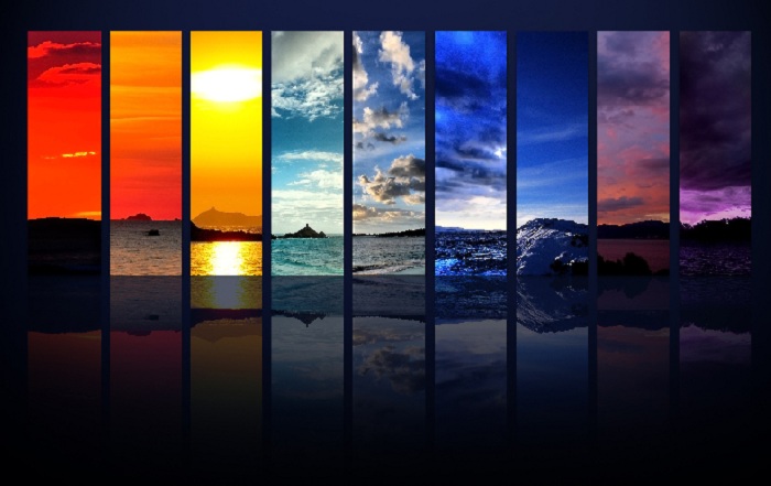  Пейзаж в спектральной цветовой гамме.| Фото: kingmed.info.