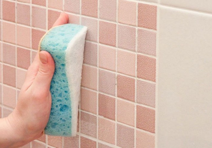 Тщательно вымывайте плитку и швы не реже двух раз в месяц / Фото: spb.pliter.ru