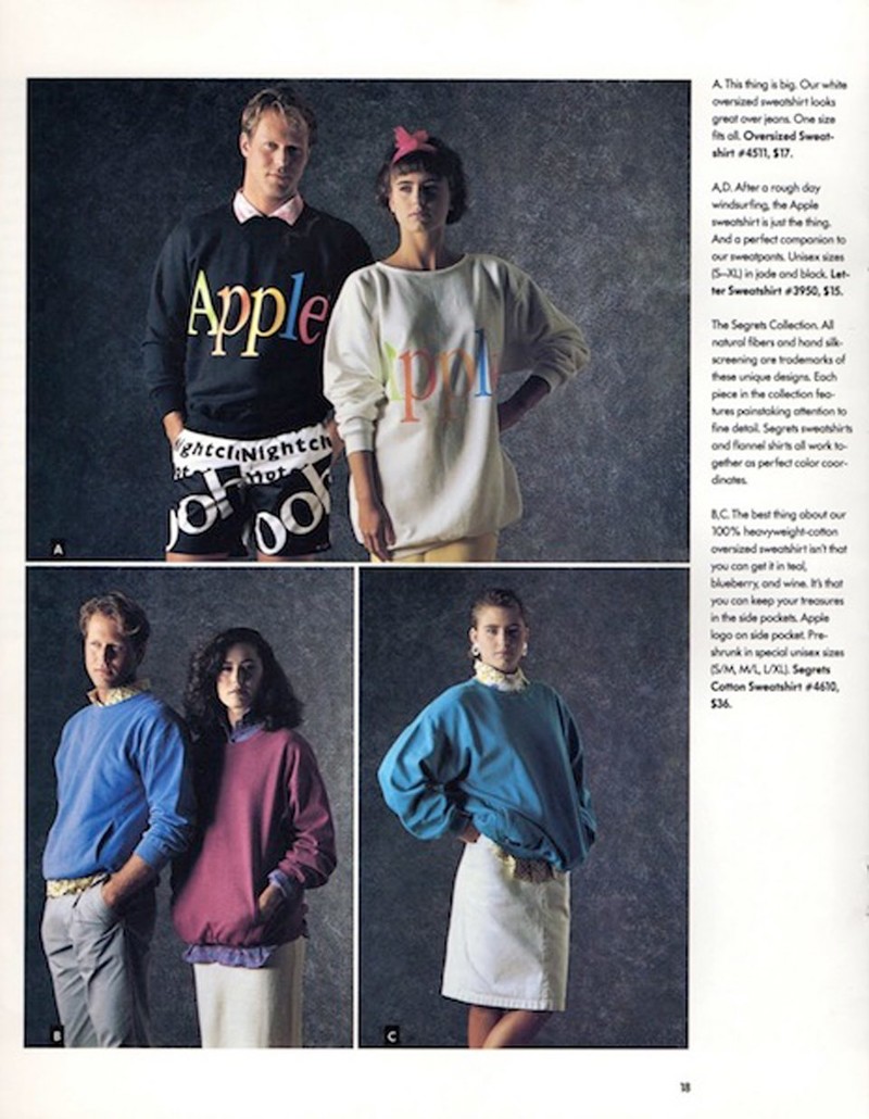Когда-то Apple пытались продавать одежду и вот как она выглядела Apple Collection, apple, бренд, мода, одежда