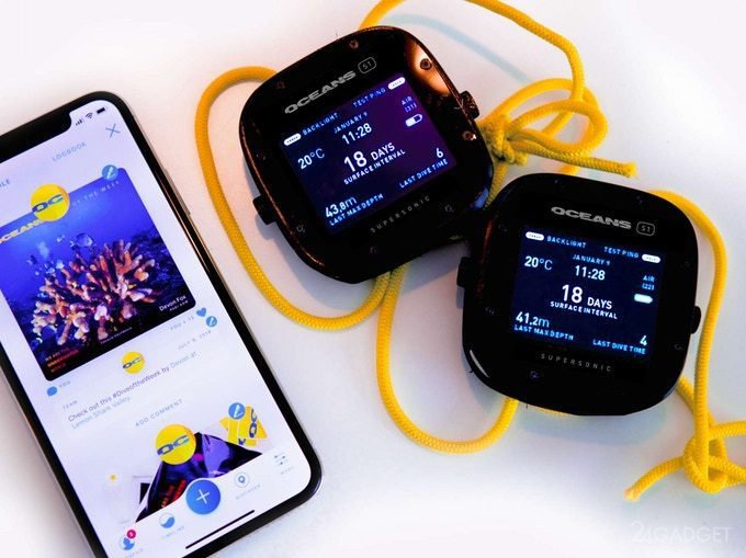 Новый гаджет поможет дайверам общаться под водой водонепроницаемый